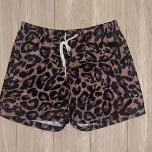 Leopard Swim Trunks